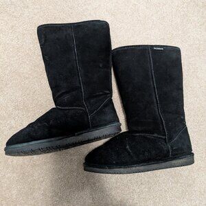 Bearpaw Suede Winter Boots Black